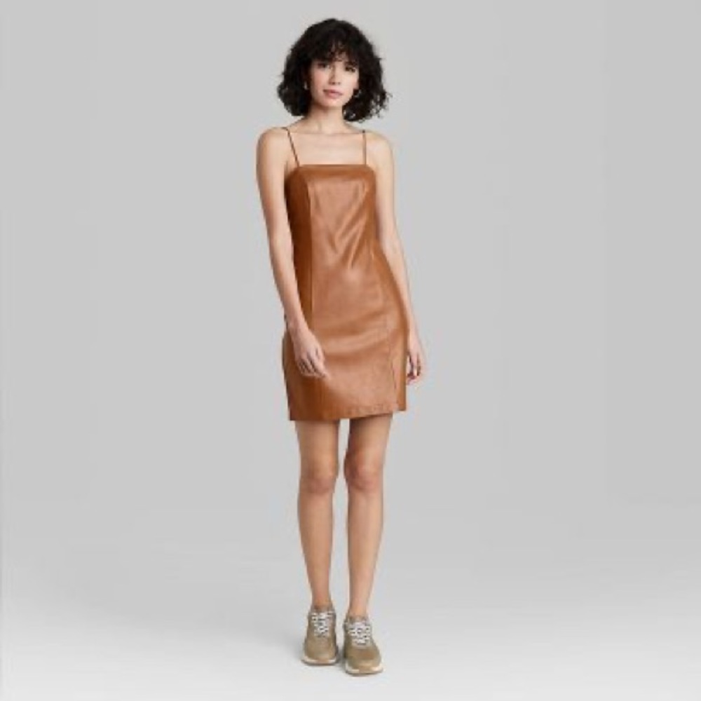 Wild Fable faux leather dress - sz M